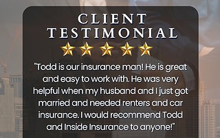 Google Review of Inside Insurance from Heidi and Jake Salmond