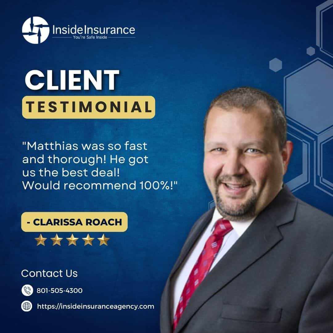 Google Review of Inside Insurance by Clarissa Roach