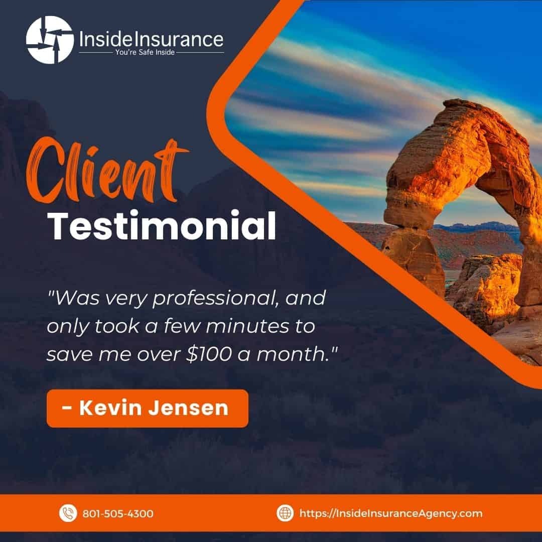 Google Review of Inside Insurance by Kevin Jensen