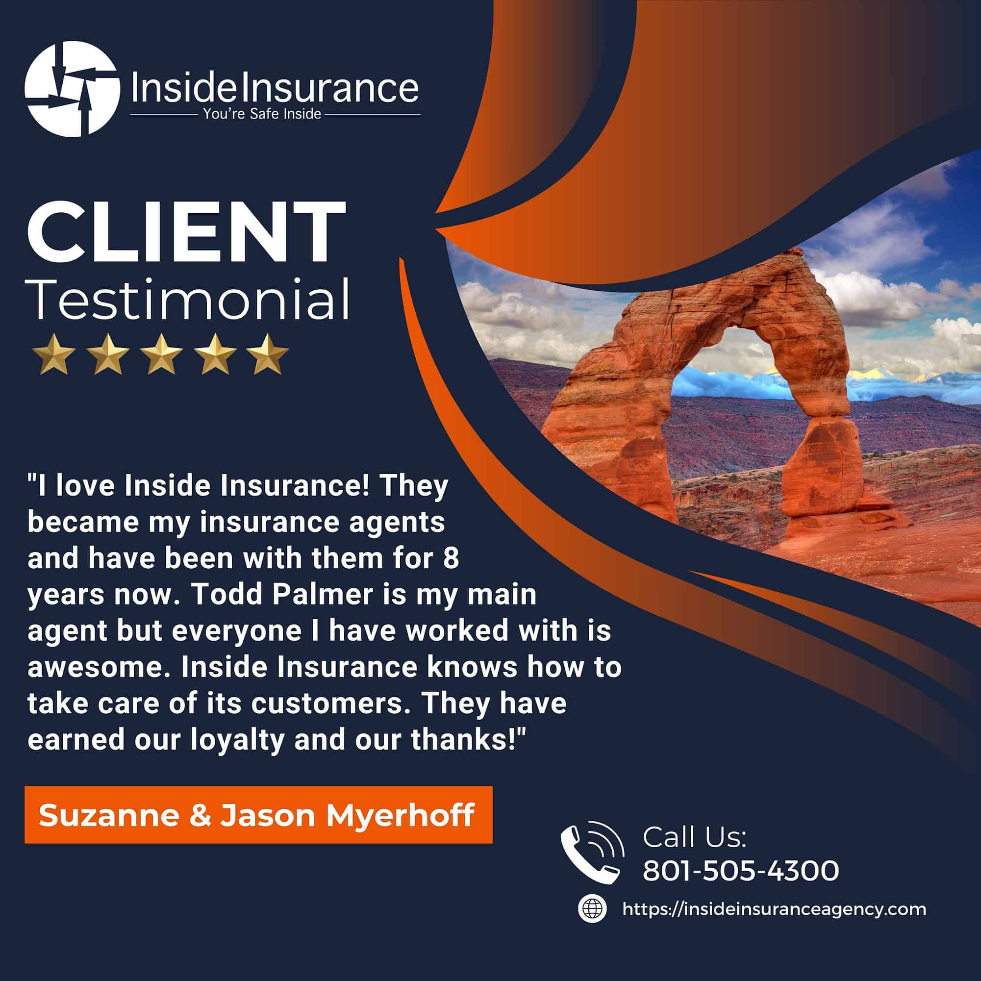 Google Review of Inside Insurance by Suzanne and Jason Myerhoff