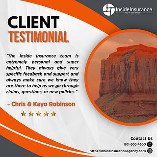 Google Review of Inside Insurance by Chris & Kayo Robinson